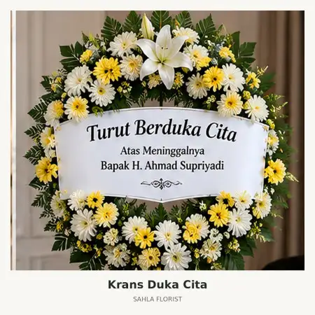 Krans Bunga Duka Araya Malang